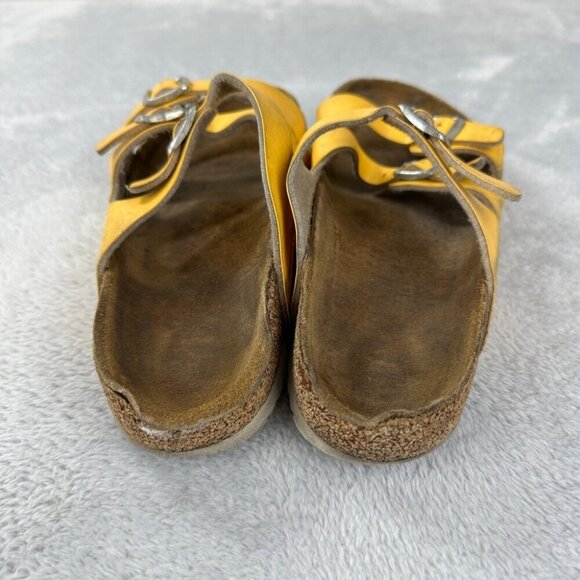 Birkenstock Florida Yellow Leather Women’s Size 37 EU Normal/Regular - Picture 8 of 12
